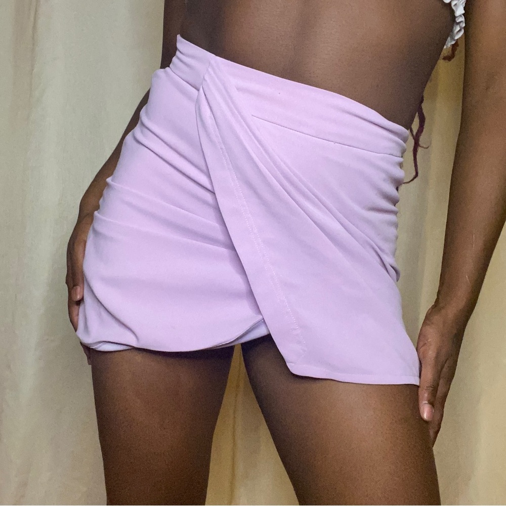 Toni Lavender Mini Skirt